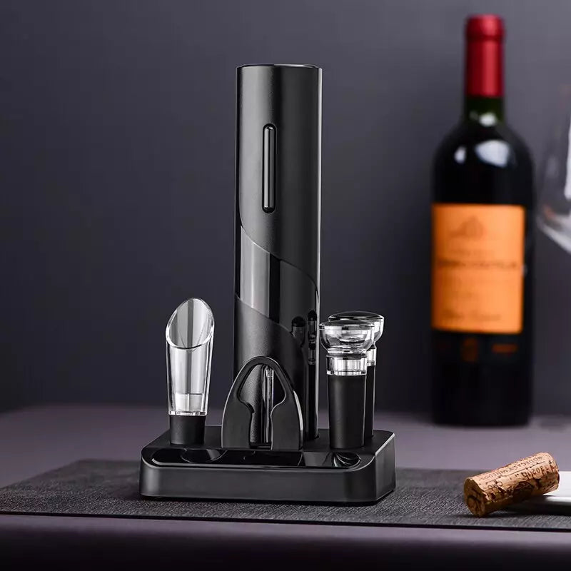 Abridor de Vinho Elétrico Premium com 3 Brindes Exclusivos - STUFF