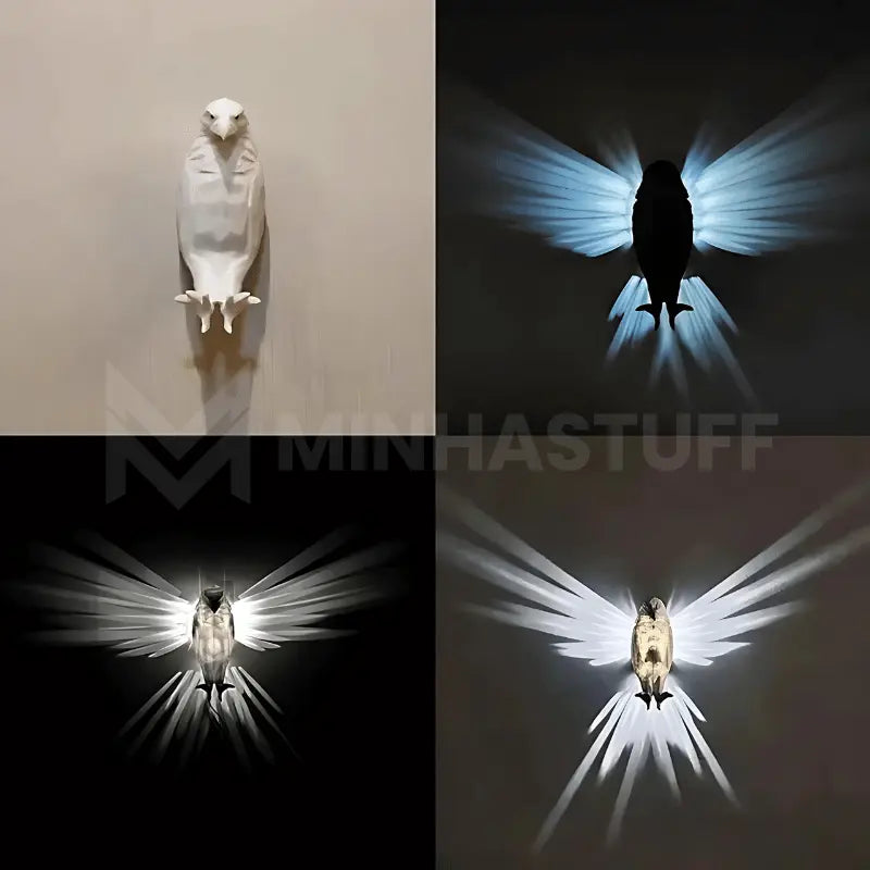 Luminária Projeção Moderna 3D Coruja ou Águia - STUFF