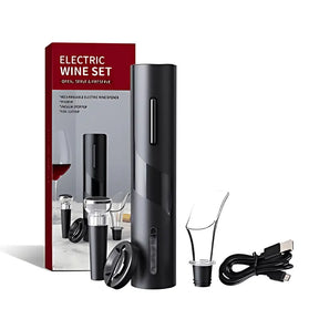 Abridor de Vinho Elétrico Premium com 3 Brindes Exclusivos - STUFF