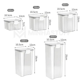 Kit com 3 Porta-Mantimentos - STUFF