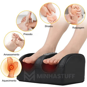 Massageador de Pés Multifuncional com Terapia de Calor - STUFF