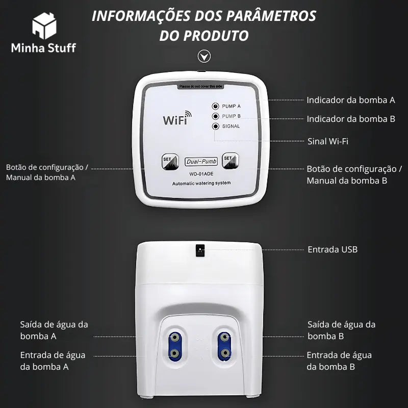 Sistema de Irrigação SmartDrop Wi-Fi - STUFF